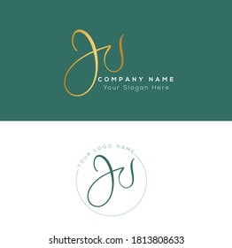  J S JS Initial based logo Letter Symbol Modern and abstract icon design concept. Initial based Vector template. Symbol for Corporate Business Company Identity.