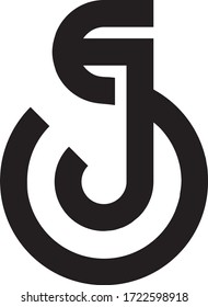J and S logo design concept