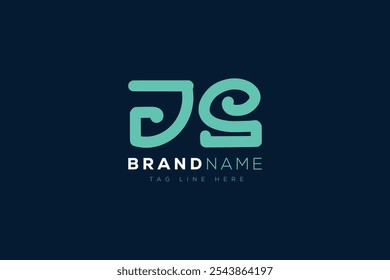 J and S logo design. JS abstract Letters Logo Monogram. This logo design is the process of creating a visual symbol that represents a brand, company, or individual.