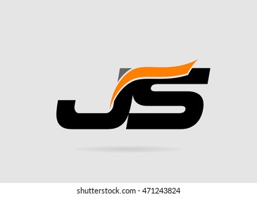 J and S logo vector. logotype template
