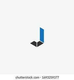 J logotipo de una sola letra y diseños de iconos
