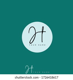 J T JT Initial letter handwriting and signature logo.	
