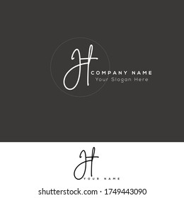 J T JT Initial letter handwriting and signature logo.	