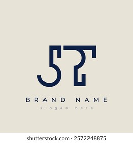 J and T logo design. JT abstract Letters Logo Monogram. This logo design is the process of creating a visual symbol that represents a brand, company, or individual.