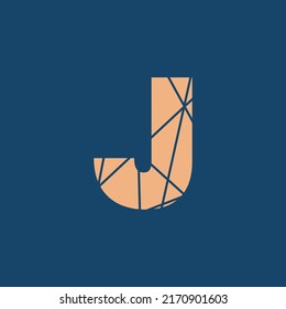 J typography text vector logo, or symbol design. J text texture illustration. Luxury design for t-shirt, logo, and design element. Alphabet text vector design.