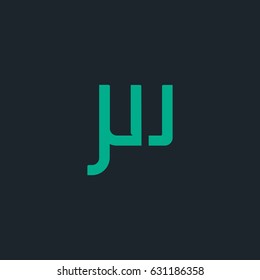 J W Joint letter logo design vector