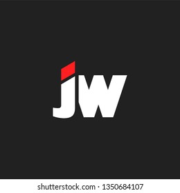 J & W letters Joint logo icon vector template for corporate logo and business card.