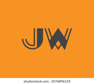 J and W logo design. JW abstract Letters Logo Monogram. This logo design is the process of creating a visual symbol that represents a brand, company, or individual.