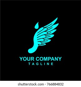 J wing letter logo