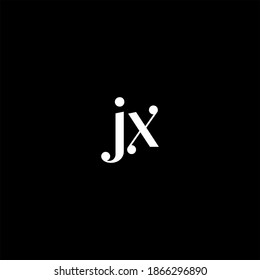 J X letter logo abstract design on black color background. jx monogram