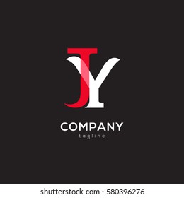 J & Y Letter logo design vector element
