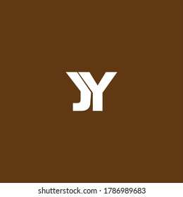 J Y letter logo emblem design 