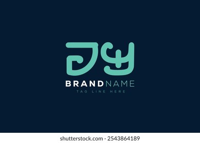 J and Y logo design. JY abstract Letters Logo Monogram. This logo design is the process of creating a visual symbol that represents a brand, company, or individual.