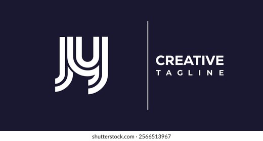 J and Y logo design. JY abstract Letters Logo Monogram. This logo design is the process of creating a visual symbol that represents a brand, company, or individual.