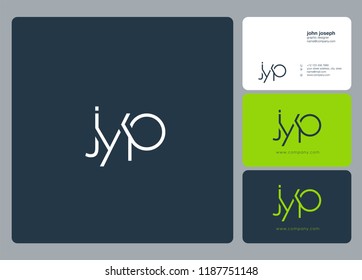 J Y P Letters Joint logo icon and business card vector template.
