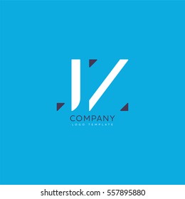 J Z Letters Logo, Business vector logo template
