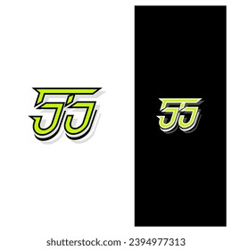 J5 lettering typography logo icon design 