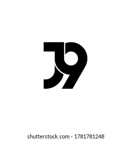 j9 letter original monogram logo design