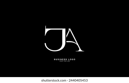 JA, AJ, J, A, Letras abstractas Logo Monograma