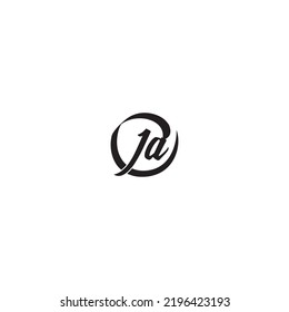 JA brush concept in high quality professional design that will print well across any print media