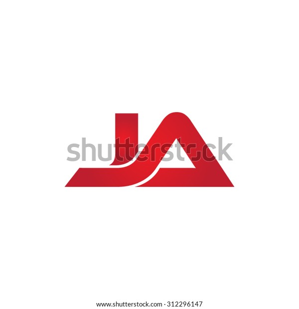 Ja Company Linked Letter Logo 스톡 벡터(로열티 프리) 312296147