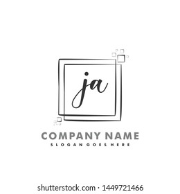 JA Initial beauty monogram logo vector