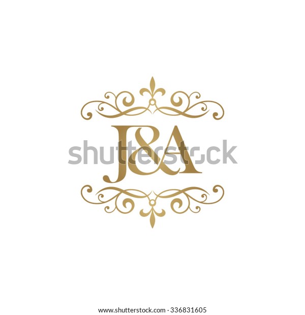 Ja Initial Logo Ornament Ampersand Monogram Stock Vector (Royalty Free ...