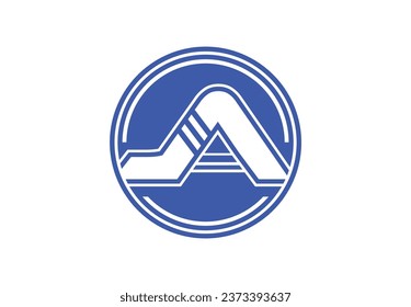 logotipo de letra JA y plantilla de diseño de iconos