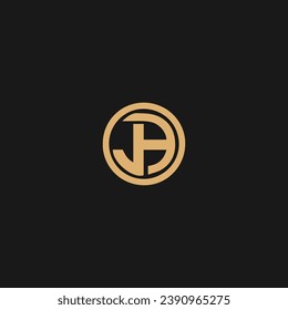 JA letter logo vector template Creative modern monogram Circle logo Vector,
