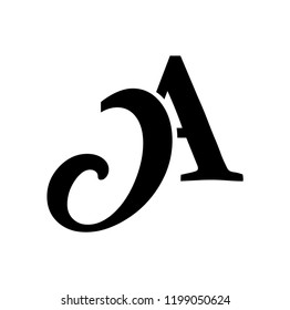 ja letter vector logo