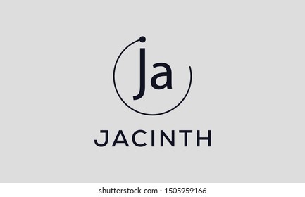 ja logo design template for all purpose use. 