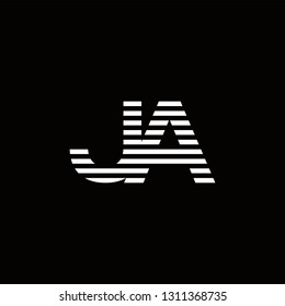 JA Logo Letter initial Designs Templete