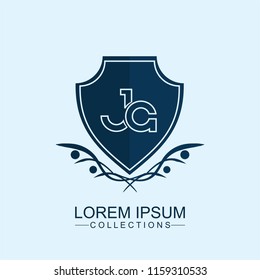 JA Luxury logo,Design for Boutique hotel,Resort,Restaurant, Royalty, Victorian identity, luxury Hotel, Heraldic, Fashion,VIP,Club,education Full vector logo template.