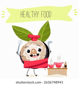 jaboticaba fruit cute funny cheerful characters. Vector hand drawn  illistration.