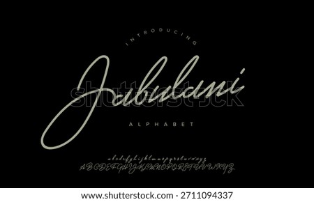 Jabulani Stylish Signature Script Font Vector For Photography Watermark Logo
