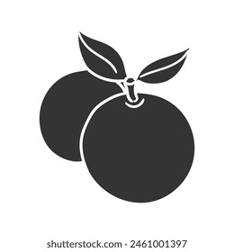 Jabuticaba Icon Silhouette Illustration. Exotic Fruit Vector Graphic Pictogram Symbol Clip Art. Doodle Sketch Black Sign.