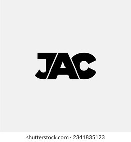 JAC initial letter monogram logo