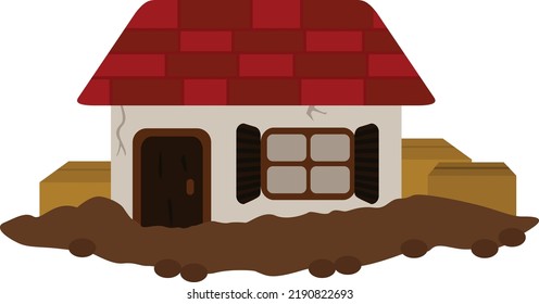 Jack Beanstalk House Illustration Vector Stock Vector (Royalty Free ...