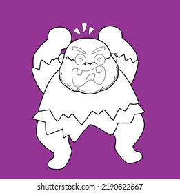 Jack and The Beanstalk Monster Digital Stamp