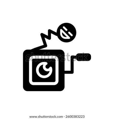 Jack in the box Glyph Icon. Jack in the box Icon