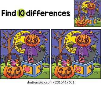 Jack In The Box Halloween Find The Differences