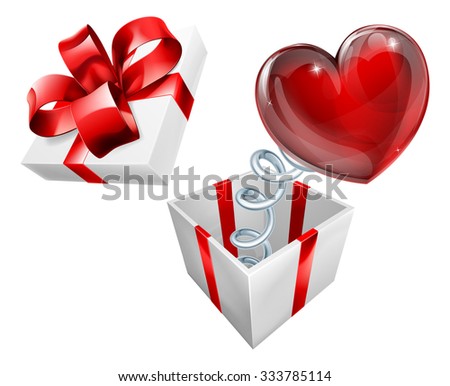 a jack in the box with a heart sign symbol jumping out on a spring - Jack In The Box Open Christmas Day a jack in the box with a heart sign symbol jumping out on a spring - Jack In The Box Open Christmas Day