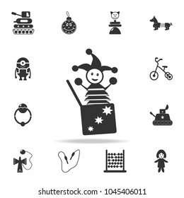 Jack in the box icon. Detailed set of baby toys icons. Premium quality graphic design. One of the collection icons for websites, web design, mobile app on white background