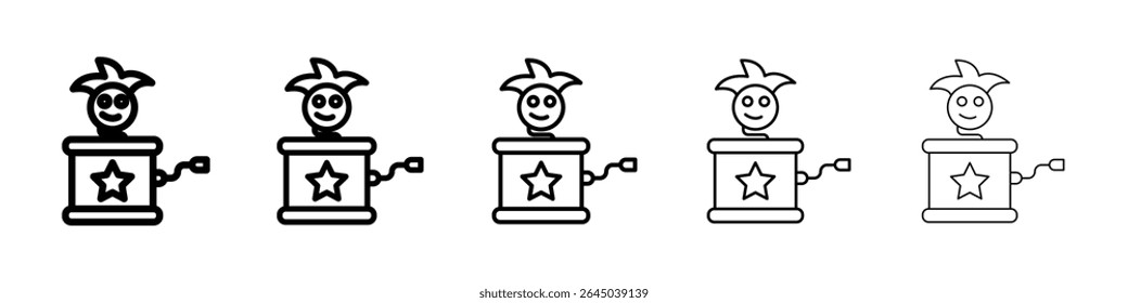 Jack in the box icon filled flat sign concept for web design.