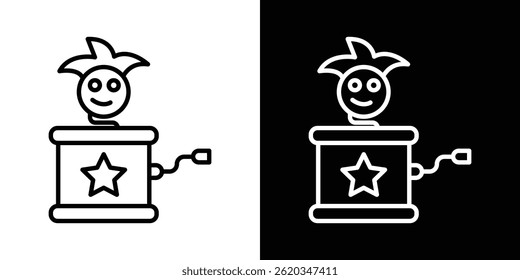Jack in the box icon vector for web and mobile app. Symbol isolated.