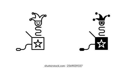 Jack in the box icons vector graphic pack