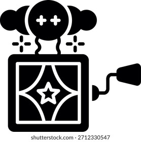 Jack en la caja Nuevo Vector de diseño de iconos creativos