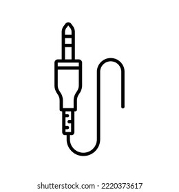 Jack cable icon. sign for mobile concept and web design. vector illustration