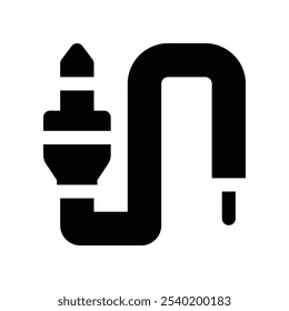 jack cable icon. vector glyph icon for your website, mobile, presentation, and logo design.