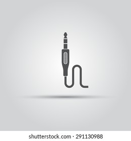 Jack cable isolated vector icon